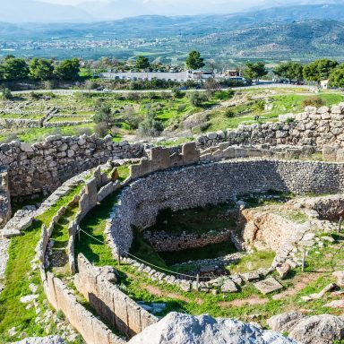 A,Photo,Of,Mycenae,,Archaeological,Place,At,Greece