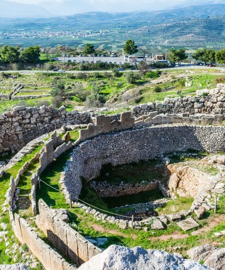 A,Photo,Of,Mycenae,,Archaeological,Place,At,Greece